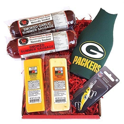 Packers Fan Fishing Gift Basket