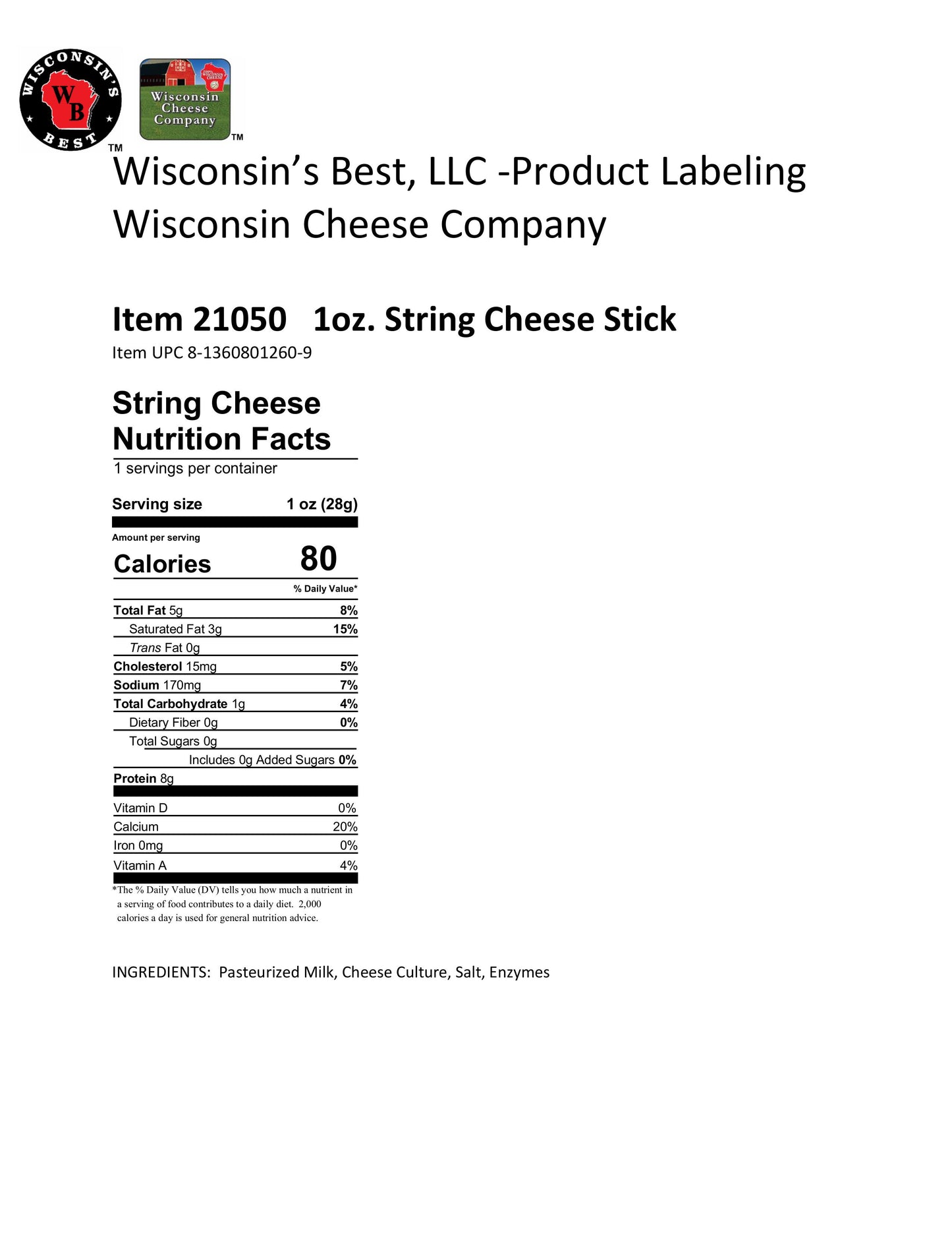 String Cheese Stick