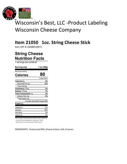 String Cheese Stick