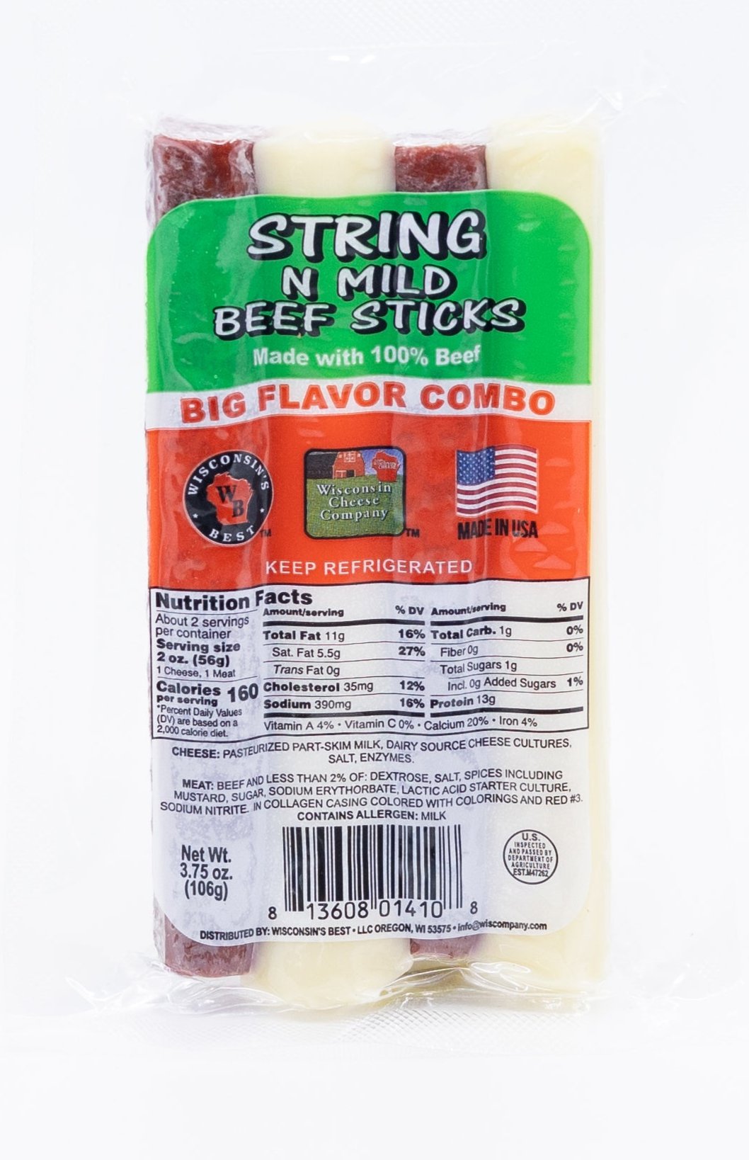 String n Beef Stick Big Combo Packs, 3.75 oz. Per Pack, 12 Count