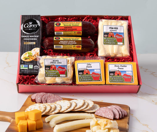 Premium Wisconsin Cheese & Sausage Cracker Gift Box