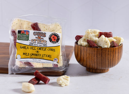 Garlic Dill Cheese Curds & Beef Sticks - 2 Pack