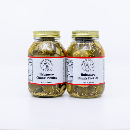 Habanero Chunk Pickles 32 oz. (2 Pack)