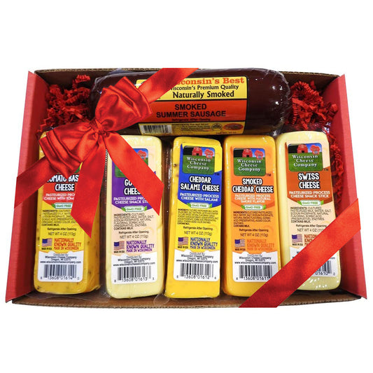 Specialty Cheese & Sausage Gift Box  - A Great Holiday & Christmas Gift