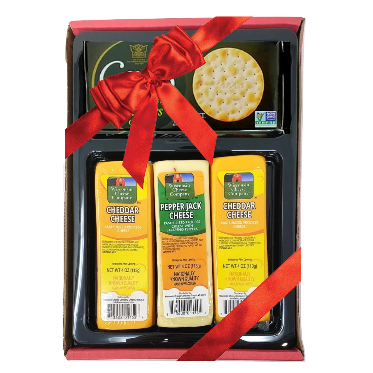 Wisconsin Classic Cheese & Cracker Gift Box  - A Great Charcuterie Gift