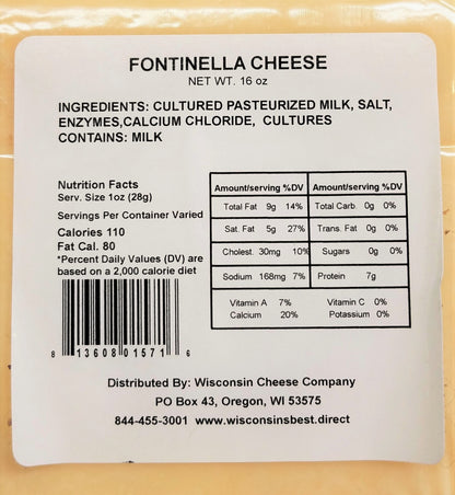 Fontina Cheese Blocks (7 oz. Per Block) A Fondue Cheese Favorite