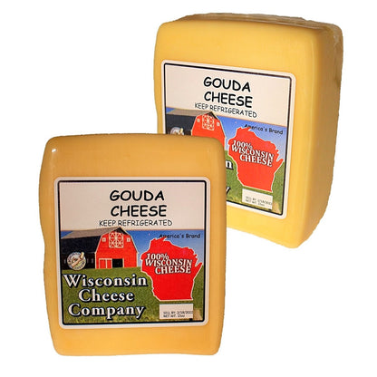 Two blocks of Gouda Cheese