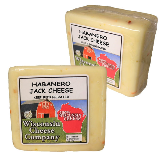 Two blocks of Habanero Jack Cheese