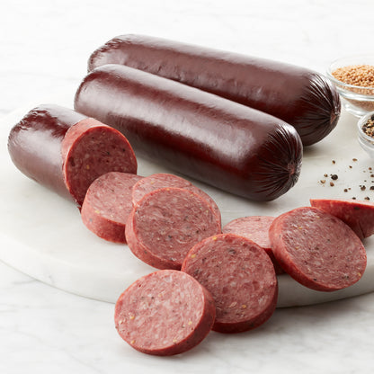 Summer Sausage Sampler Gift Box, A Great Meat Gift Box for Birthdays, Gourmet Assortment Sausage Gift Set.