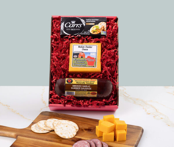deluxe cheddar cheese and sausage gift box