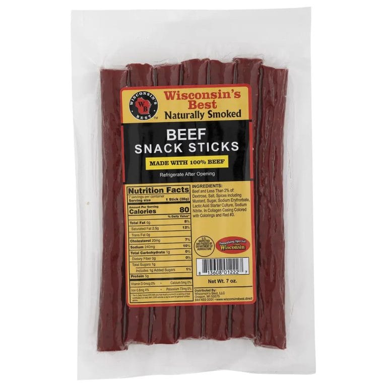 Beef Sausage Snack Sticks - 7 ounces | Gluten Free