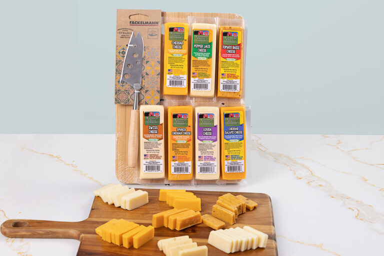 specialty cheese and cutting board gift set