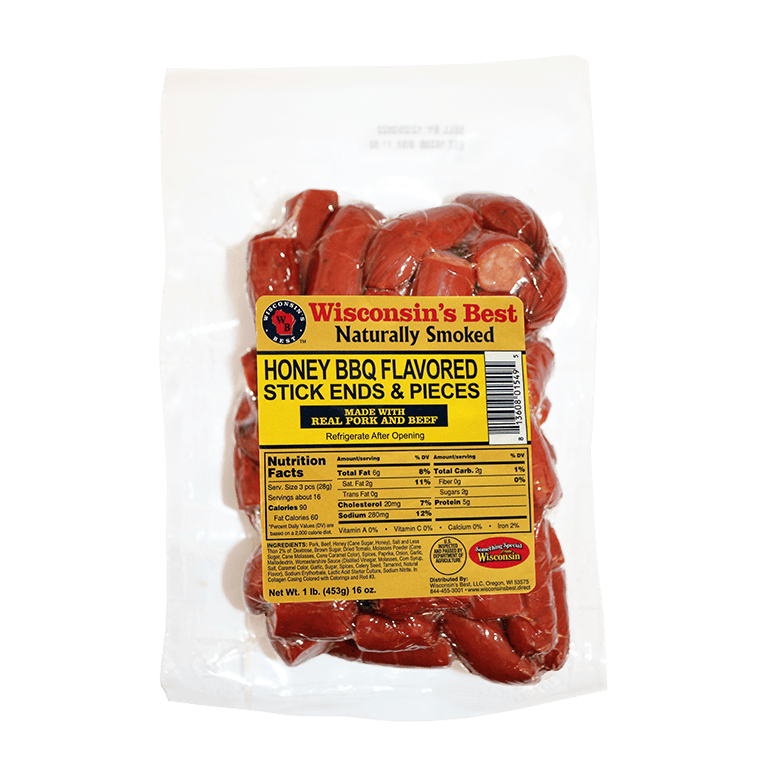 Honey BBQ Sausage Stick Ends & Pieces - 1 Pound