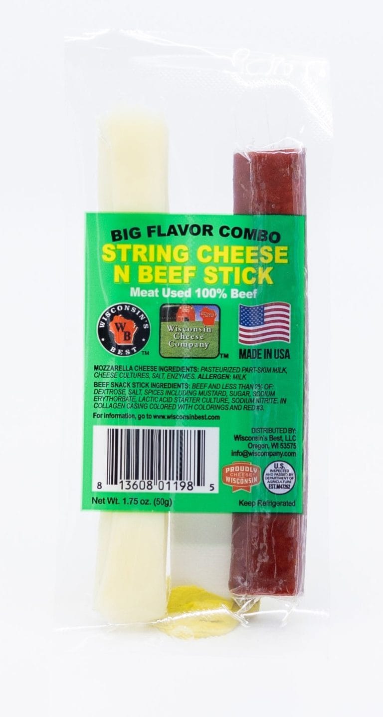 String Cheese & Beef Stick Snack Packs, 18 Count