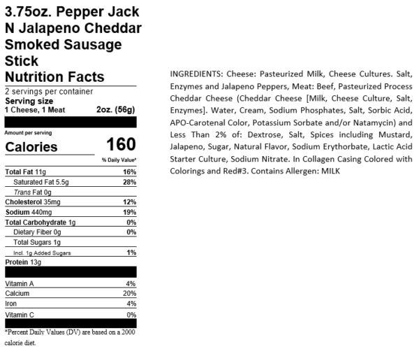 Pepper Jack & Beef Stick Big Snack Pack, 12 Count - Image 4