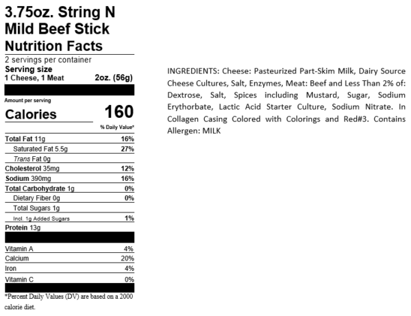 String Cheese & Beef Stick Big Snack Packs, 12 Count - Image 6
