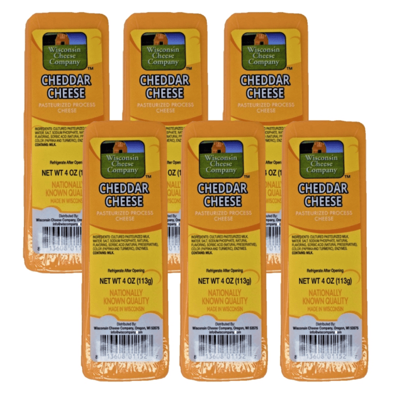 Cheddar Cheese Bars - 6 Pack - Shelf Stable