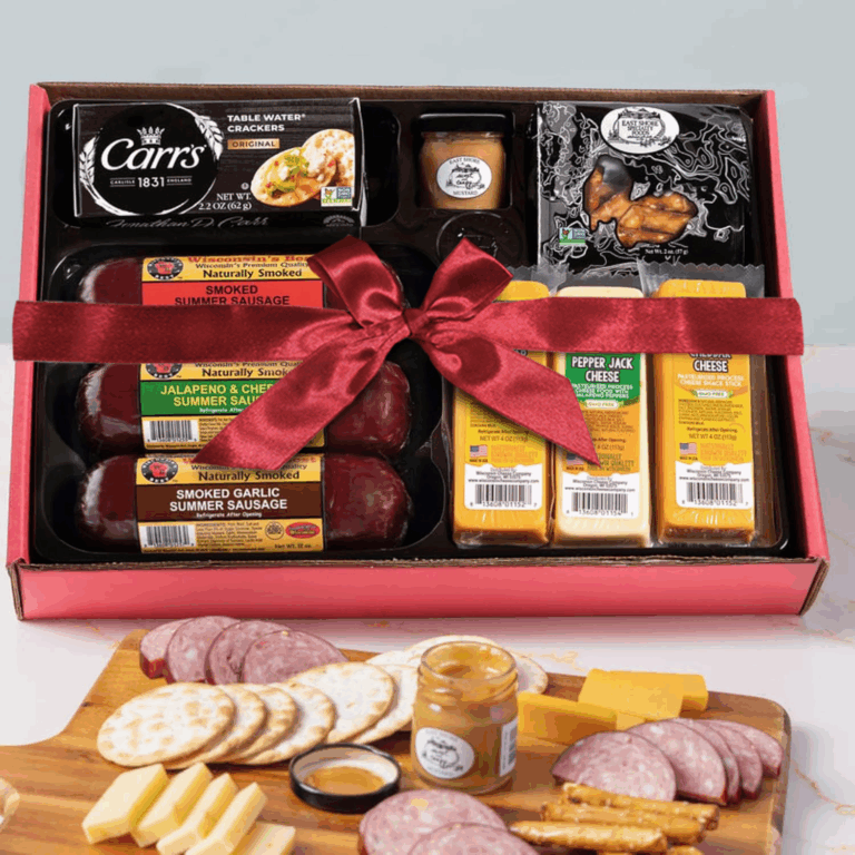 Deluxe Entertainer Sausage & Cheese & Cracker Gift Box
