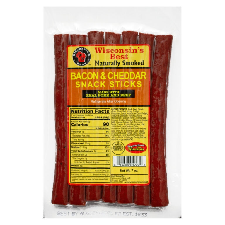 7oz Bacon n Cheddar Snack Sticks