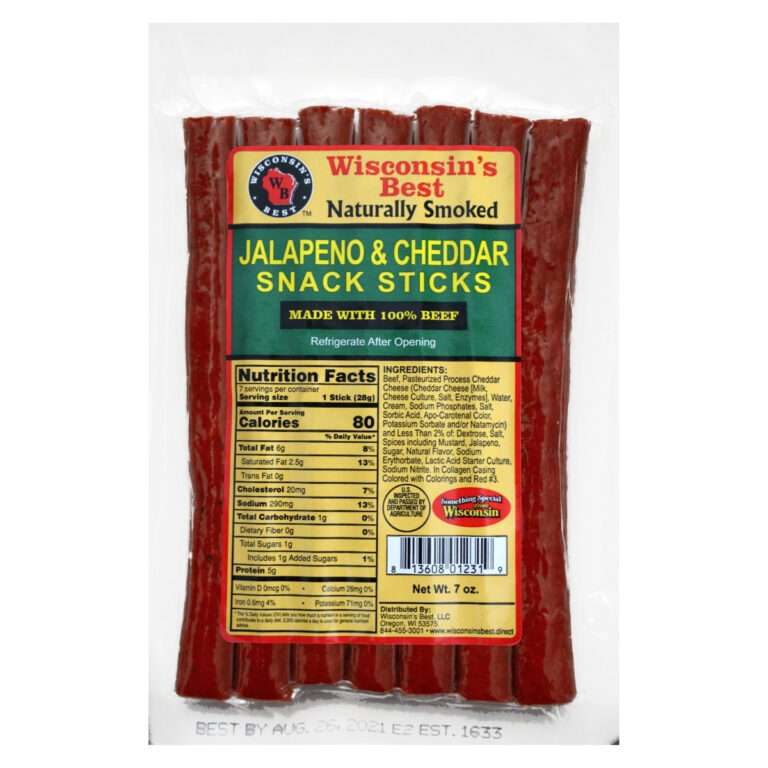 7oz Jalapeno Cheddar Snack Sticks