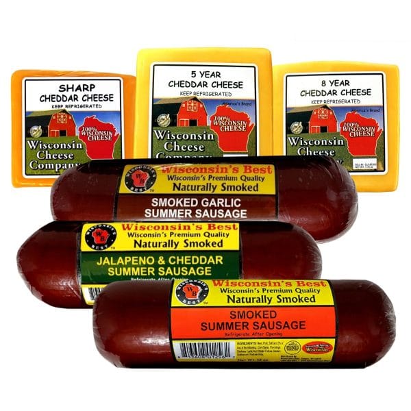 Aged Cheddar & Summer Sausage Gift Box