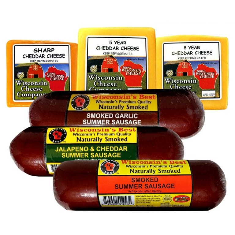 Aged Cheddar & Summer Sausage Gift Box