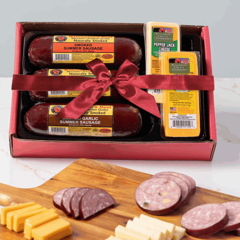 Cheese & Sausage Sampler Gift Box Gallery Image