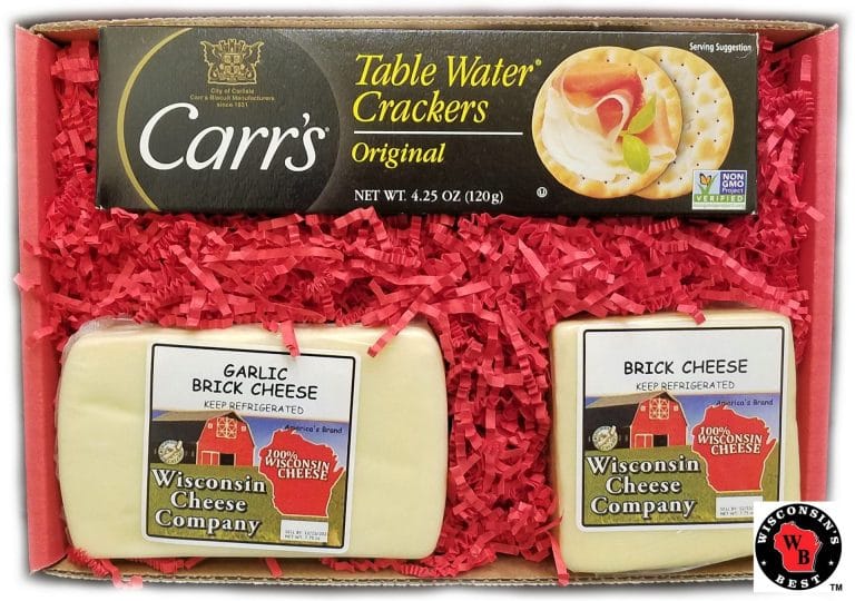 Brick Cheese and Cracker Gift Box