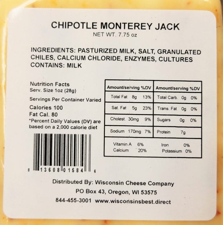 Chipotle Monterey Jack Cheese – (2) 7-ounce Blocks Gallery Image