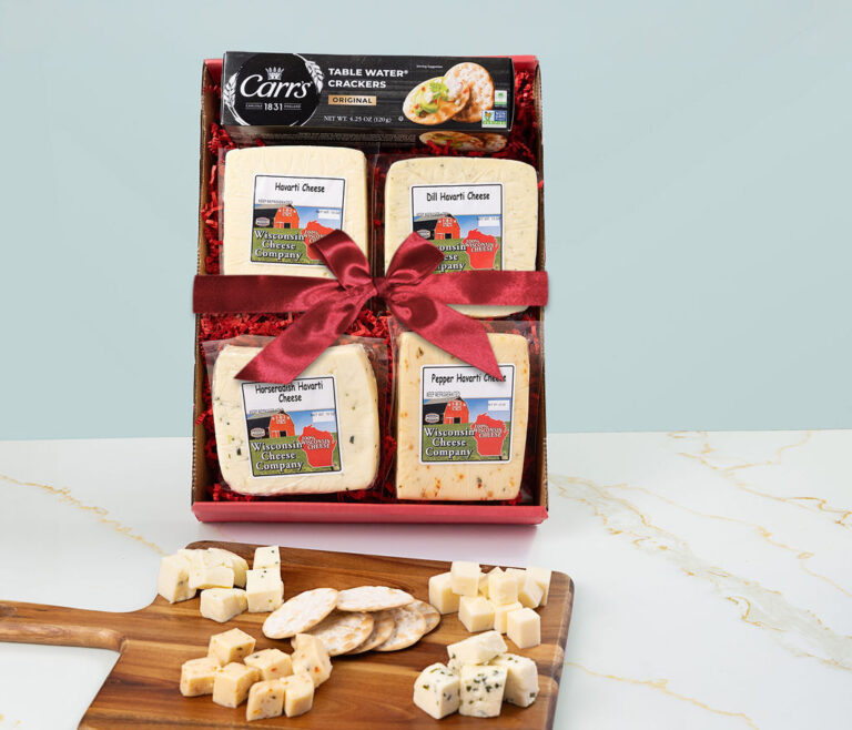 Classic Havarti Cheese and Cracker Gift Box