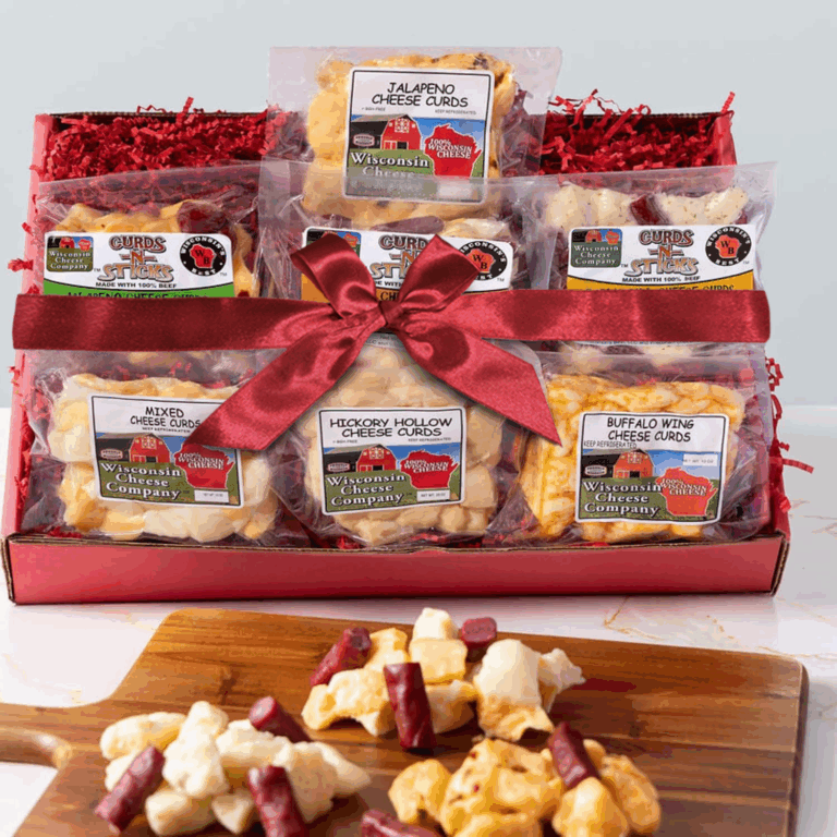 Deluxe Cheese Curd & Beef Stick Gift Box