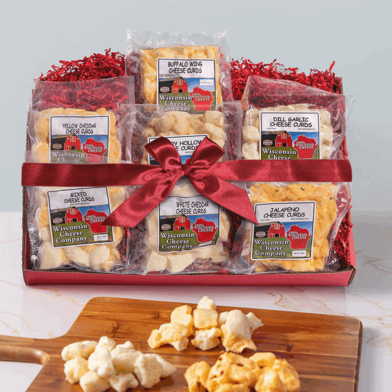 Deluxe Cheese Curd Sampler Gift Box Gallery Image