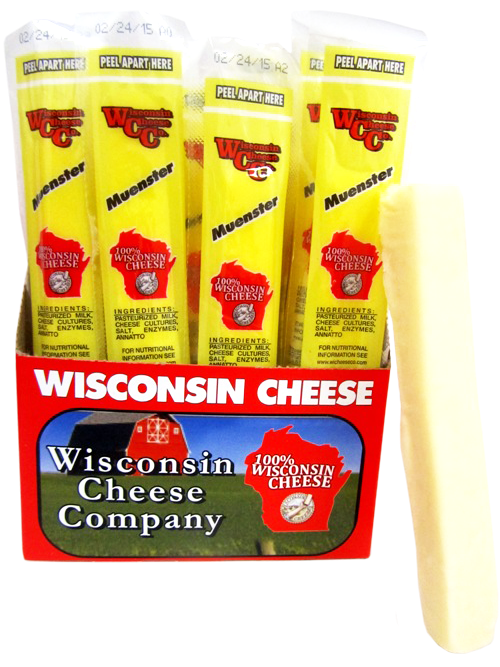 Muenster Cheese Snack Sticks, 24 Count