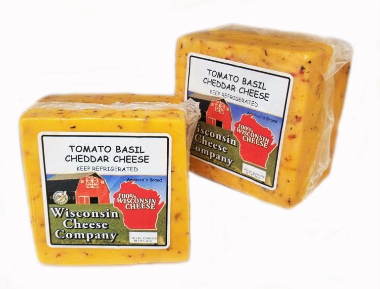 Tomato Basil Cheddar Cheese - (2) 15-ounce Blocks