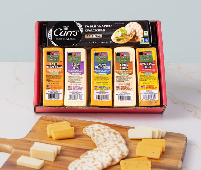 Wisconsin Specialty Cheese & Cracker Assortment Gift Box Gallery Image