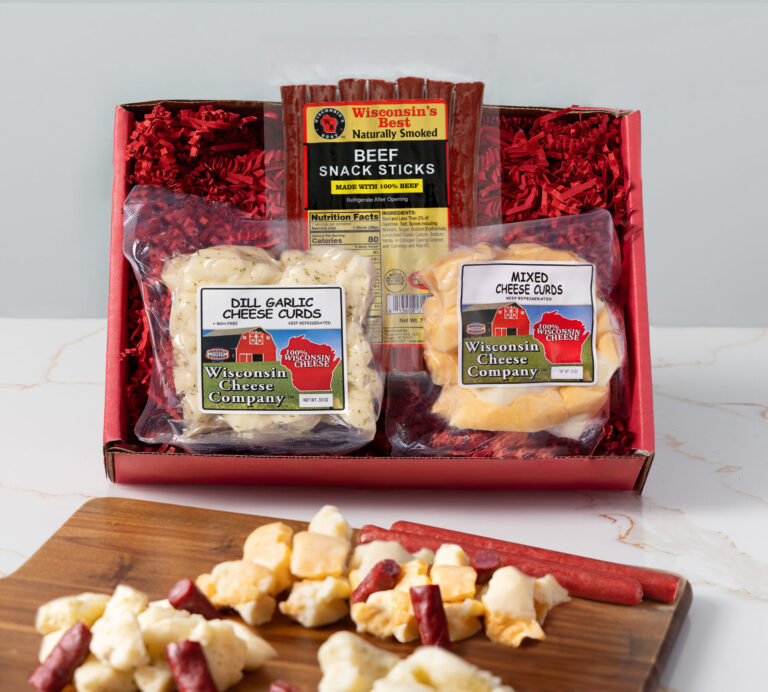 Cheese Curds & Beef Snack Stick Gift Box