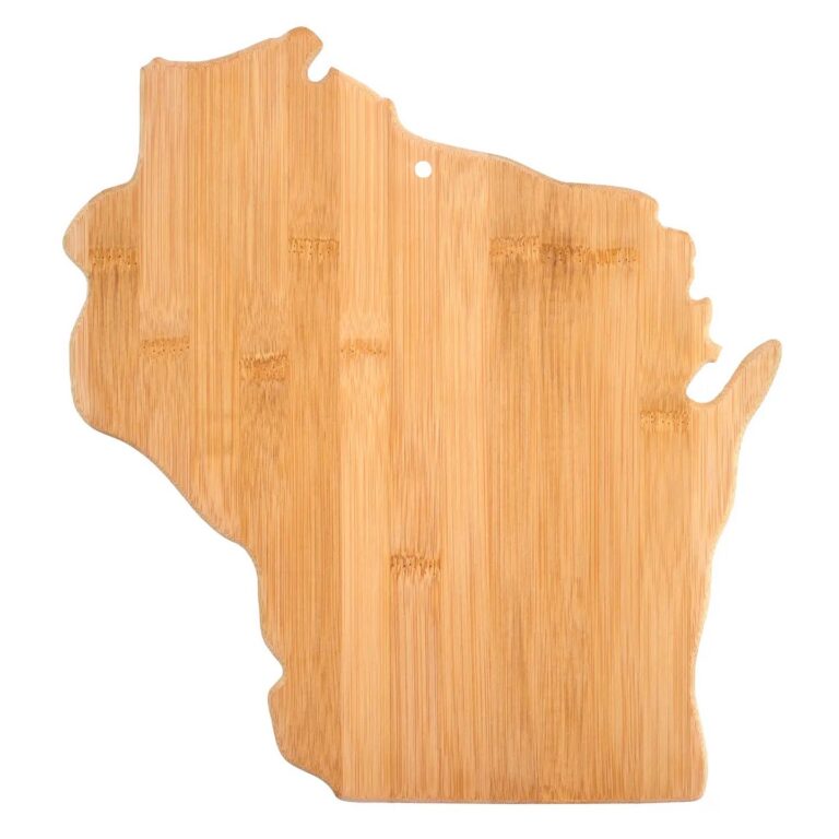 Wisconsin Bamboo charcuterie board